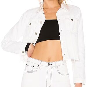 Cara Cropped Denim Jacket | GRLFRND